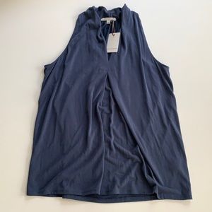 🍂 Blue High Neck Tank